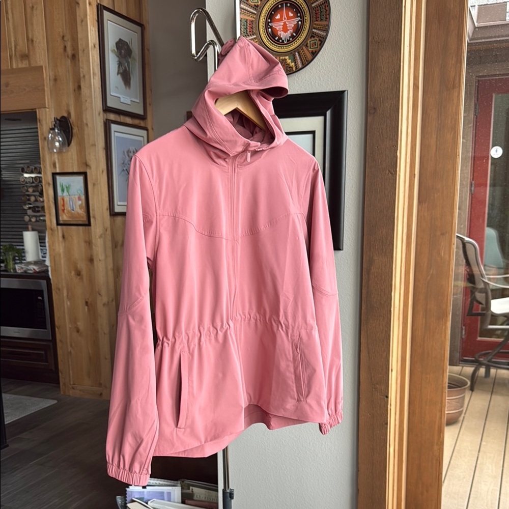 Lululemon Island Pink Hooded Jacket (Sz 8)
